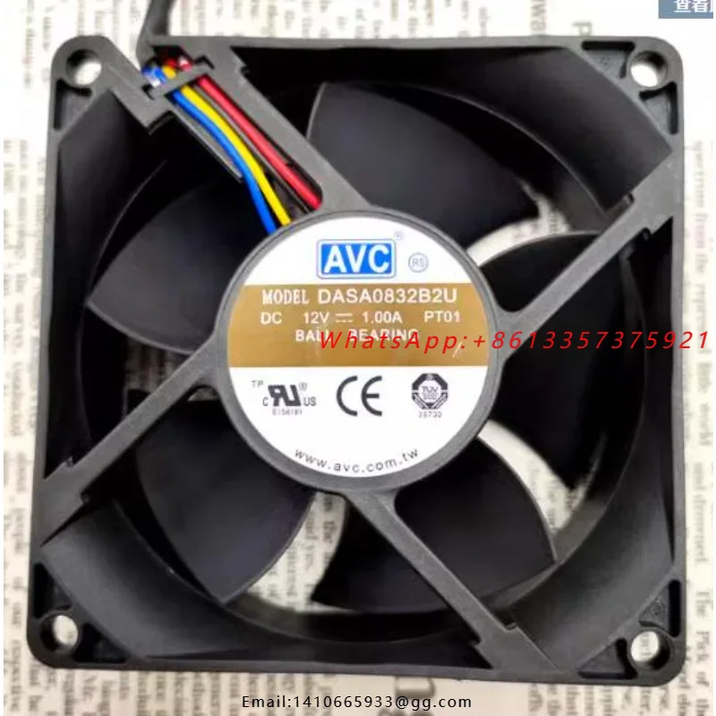 Cpu Fan - AVC DASA0832B2U 12V 1.0A 8cm 4선