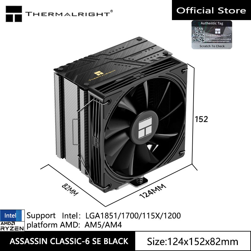 Cpu Heatsink - Thermalright ASSASSIN CLASSIC-6 SE CPU 공냉식