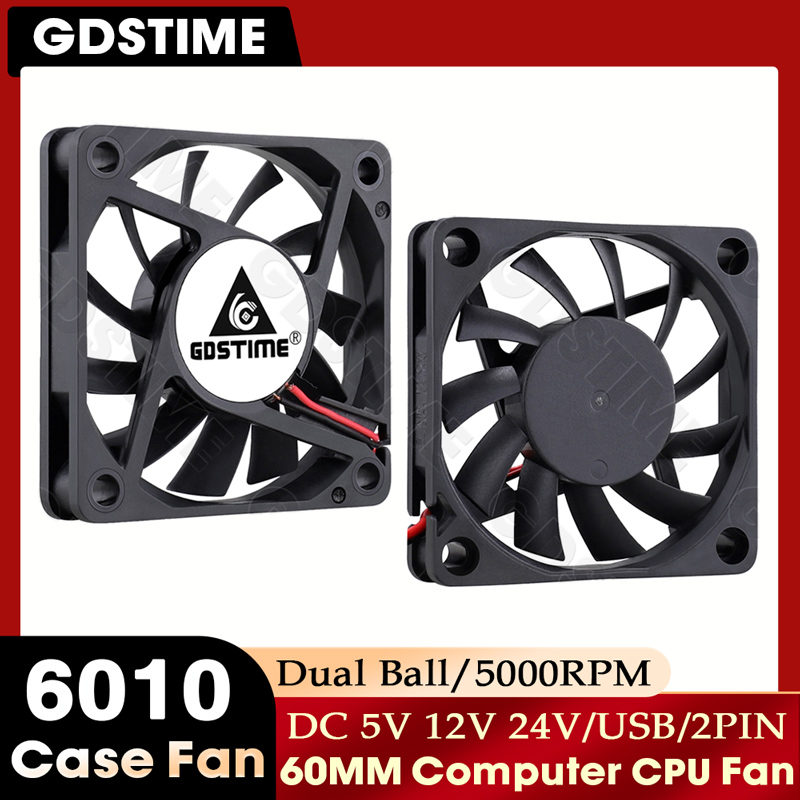 Gpu Cooler - GDSTIME 60mm 팬 24V 12V 팬