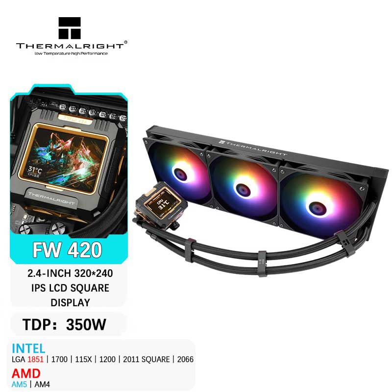 Aio Liquid Cooler - Thermalright FW 420 올인원 CPU 수냉식