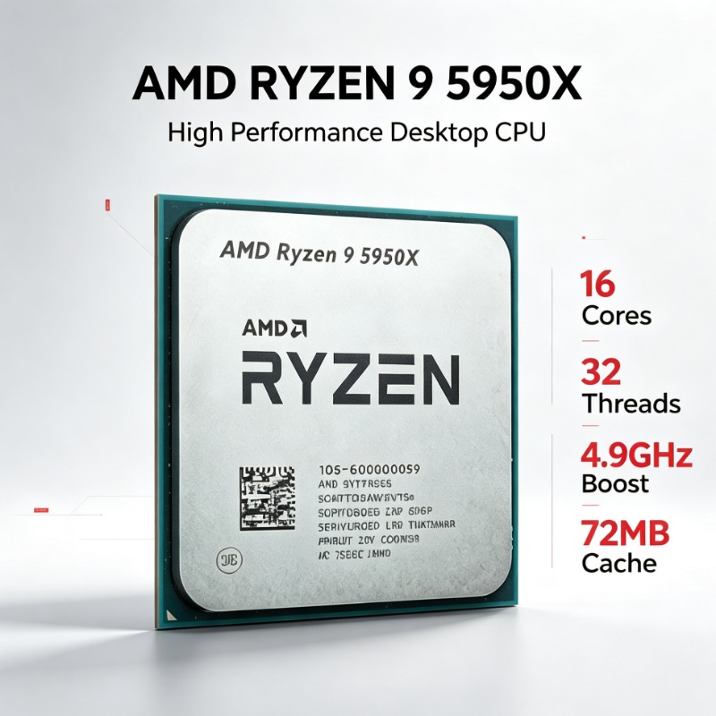 AM4 소켓 렌더링 프로세서 AMD Ryzen9 595 - Cpu Cooler 리뷰 및 가격