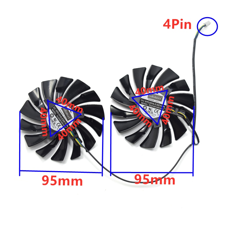 2Pcs 95mm PLD10010S12HH 비디오 카드 - Cpu Cooler 리뷰 및 가격