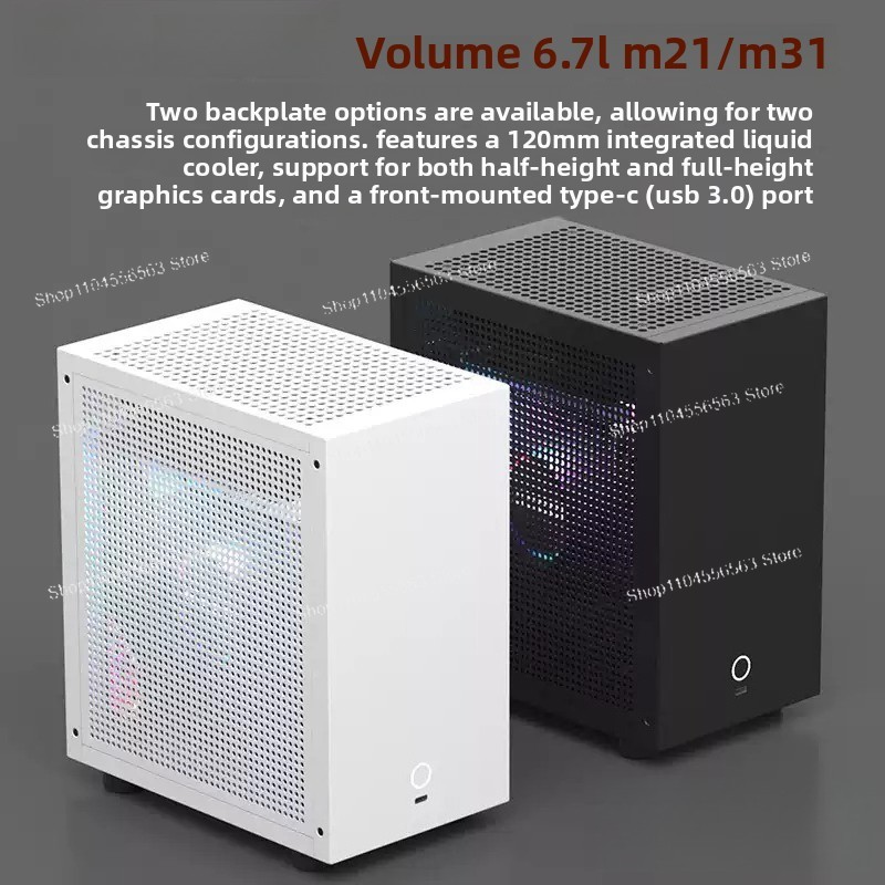 M21 / M31 미니 ITX 컴퓨터 케이스, 120m - Aio Liquid Cooler 리뷰 및 가격