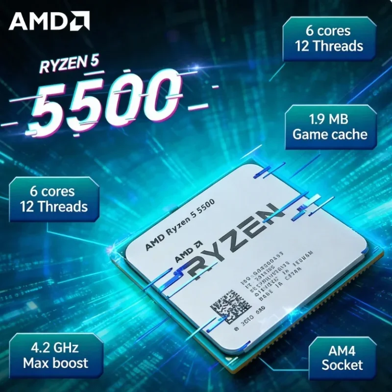 AMD 라이젠 5 5500 R5 5500 6코어 12스 - Cpu Cooler 리뷰 및 가격