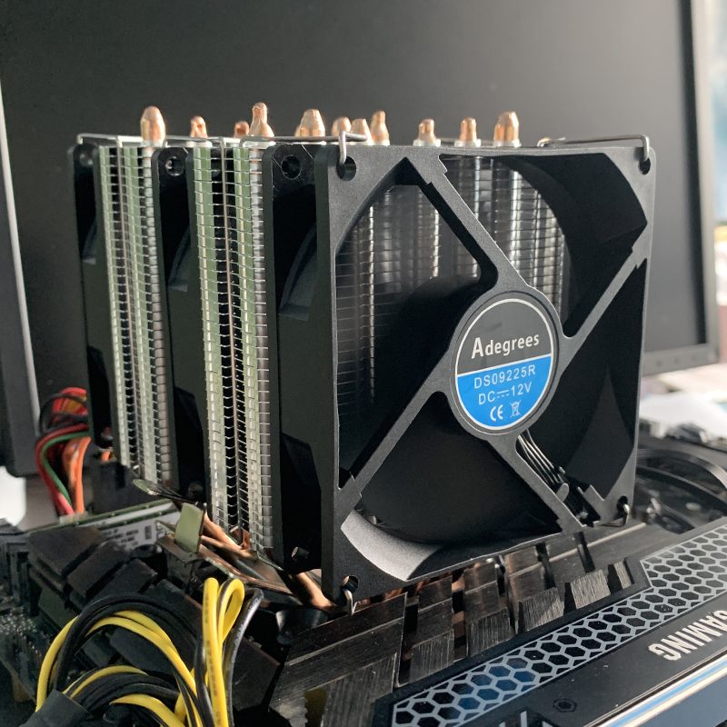 6개의 히트 파이프를 장착한 CPU 공랭 쿨러, 4핀  - Cpu Cooler 리뷰 및 가격